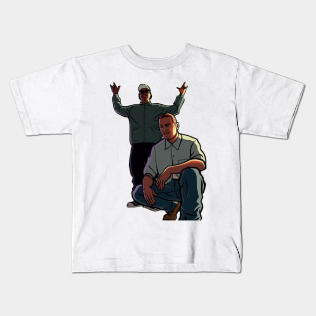 San Andreas T-Shirt Kids T-Shirt by R8Designs